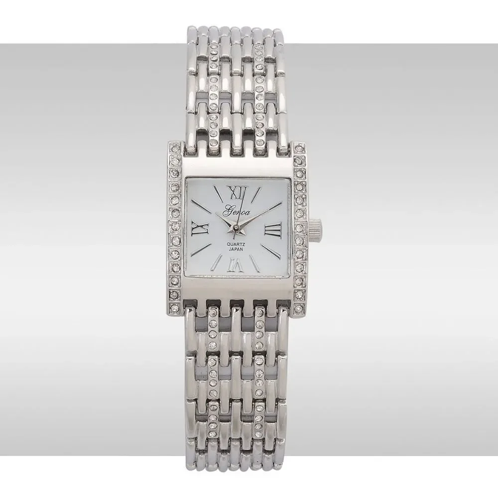 GEONA Watch Austrian Crystal Silver
